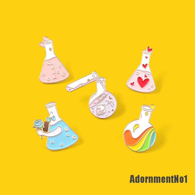 (Adornmentno1) Bros / Pin Desain Instrumen Kimia Enamel Untuk Aksesoris Pakaian