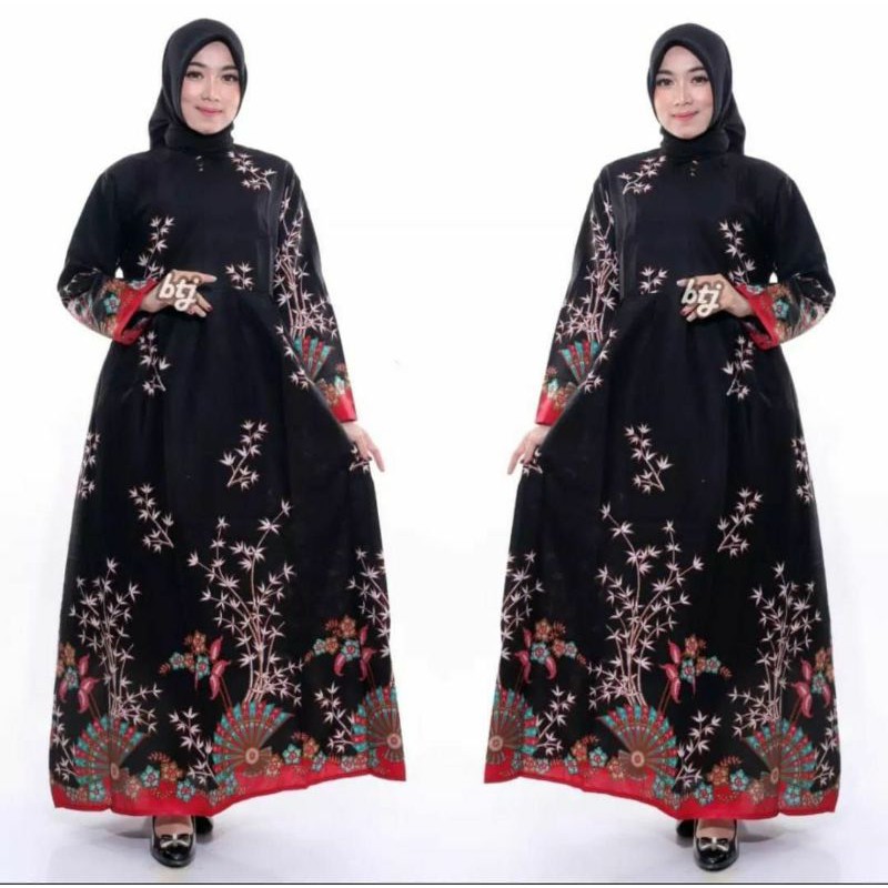 PROMO BATIK COUPLE KELUARGA SARIMBIT sania ruffle batik ori ndoro jowi motif KIPAS-GAMIS DEWASA