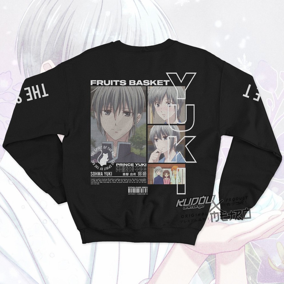 Crewneck Sohma Yuki V2 Anime Manga Fruits Basket Premium Cotton Fleece