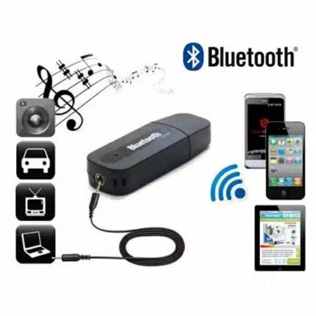 USB Bluetooth Receiver Audio mp3 musik Wireless Music Alat Penyambung Dari Hp Ke Speaker Mobil