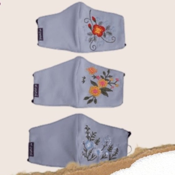 Masker Bordir Flowera Elzatta - Masker Elzatta