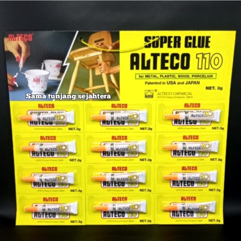 

LEM SUPER GLUE ALTECO 110-12 (3 GRAM) / 1 LUSIN