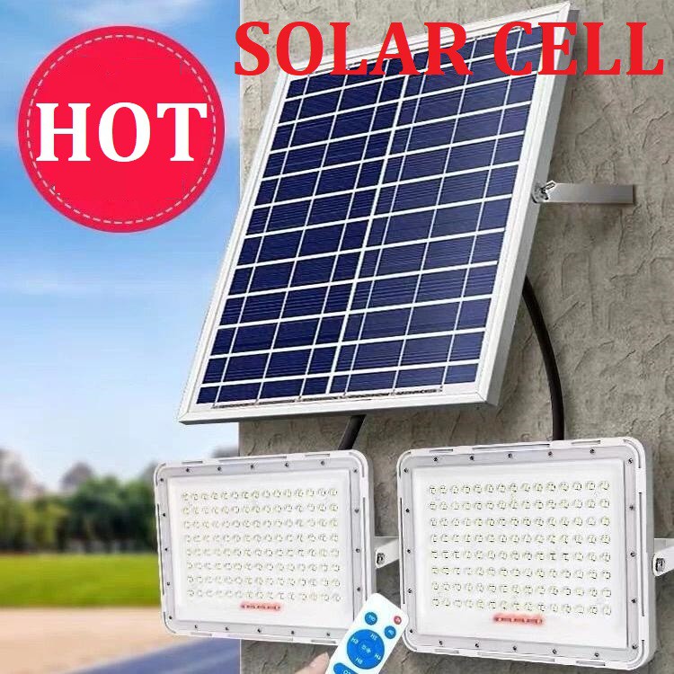 [WS]  LAMPU LED SOROT TENAGA MATAHARI PANEL SURYA 60W 100W 150W SOLAR CELL