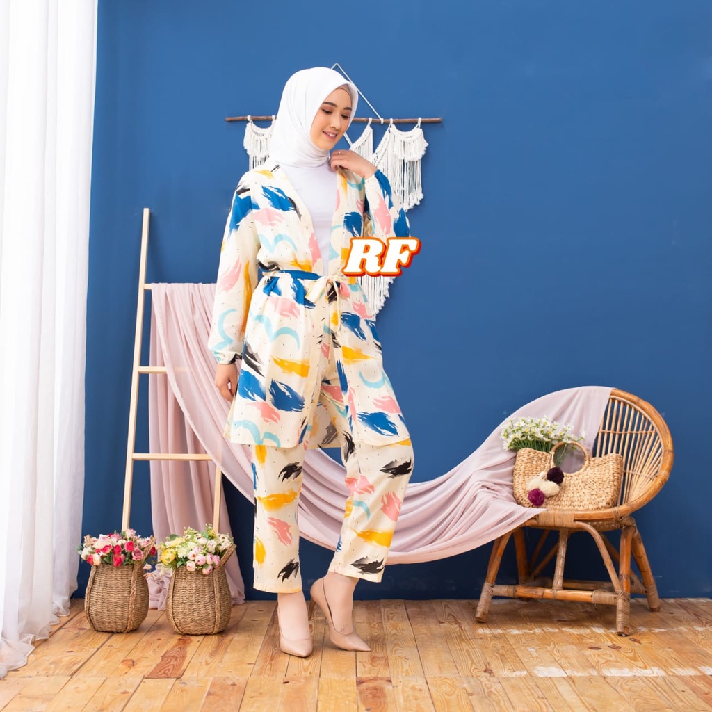 RG ONE SET KIMONO CLARA/ ONE SET WANITA