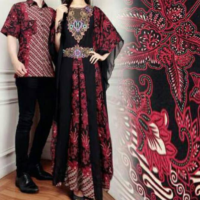 couple kaftan alivia batik pesta baju pasangan sarimbit batik couple