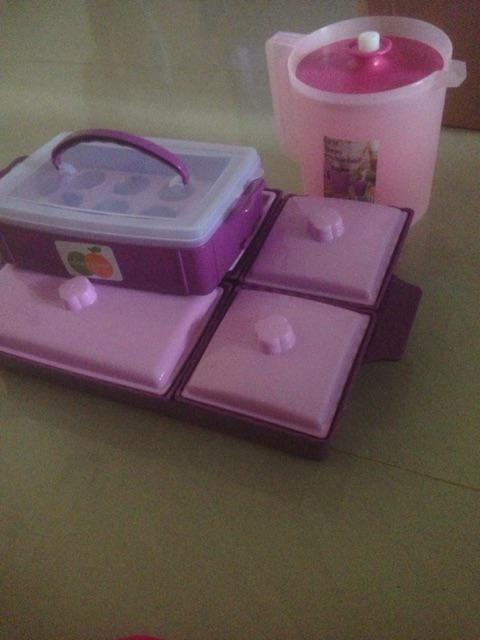 Cpm Eskan Teko Gelas Set Yeppo Pitcher Plastik Dengan 5 Pcs Gelas Air Minum Anabelle