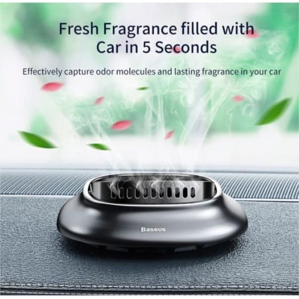 BASEUS MINI VOLCANO CAR FRAGRANCE PARFUM PENGHARUM MOBIL DASHBOARD - Hitam