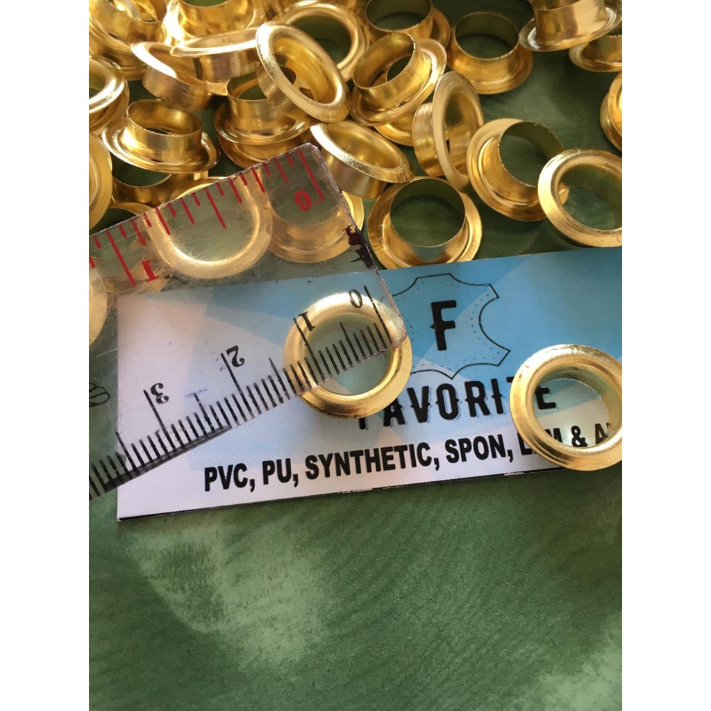 Eyelet Mata Ayam 22 (9mm) EMAS MUDA / GOLD / KANCING BULAT PER 1000PCS