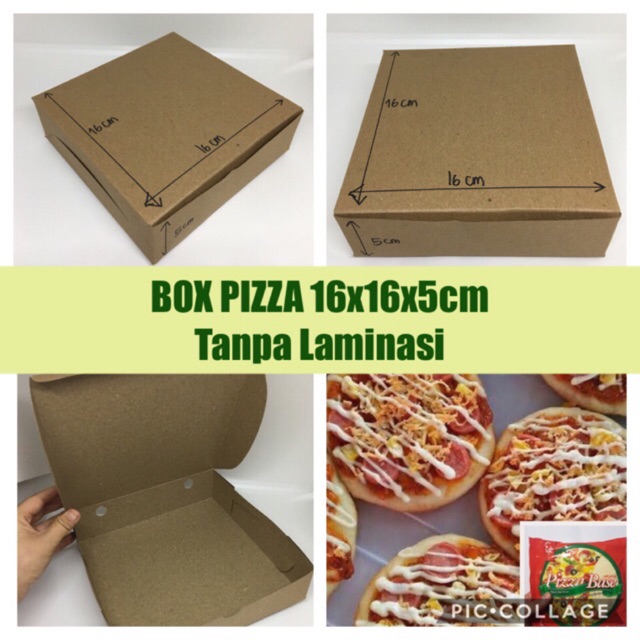 Box/Kotak Pizza Mini Edo uk. 16x16x5cm - B 12