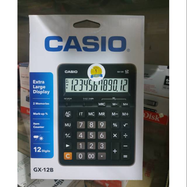 

Casio calculator GX-12B 12Digit original bergaransi