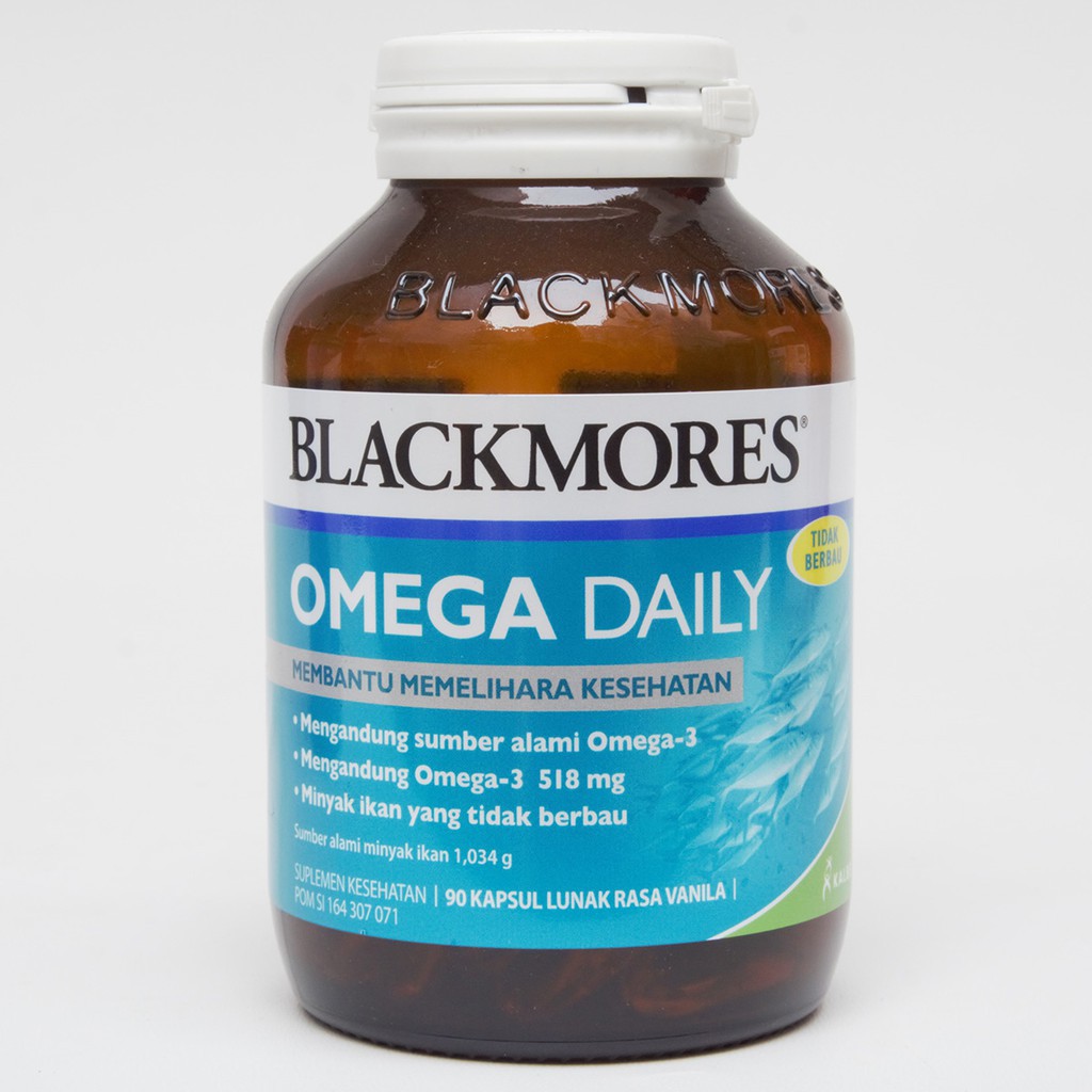 BLACKMORES Omega Daily 90 Kapsul Omega3 BPOM Kalbe Original