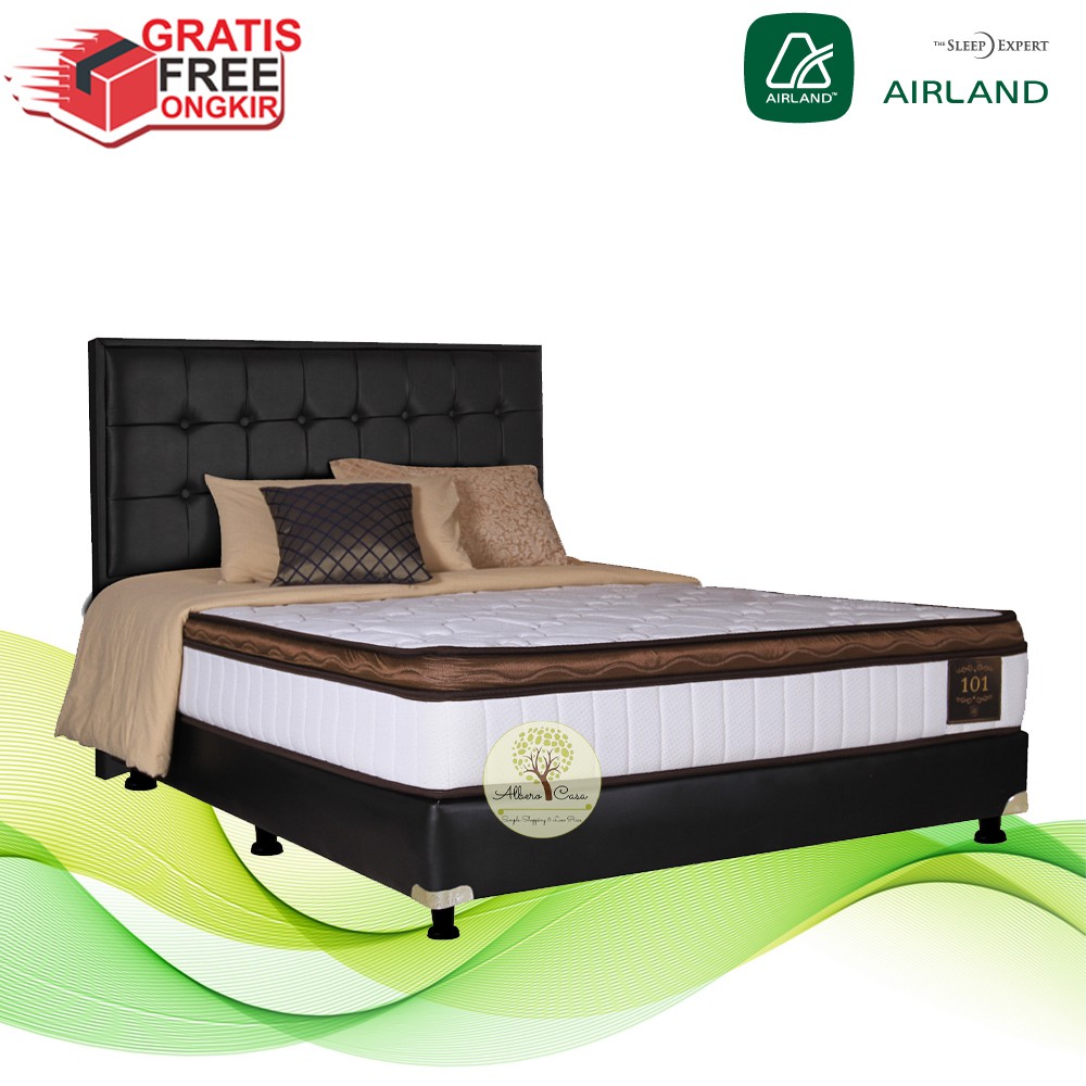 Kasur 101 Airland Spring Bed Full Set Shopee Indonesia
