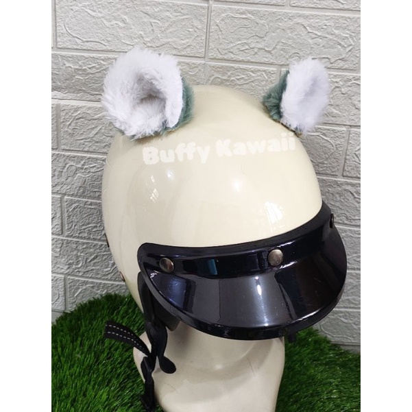 BEAR HELM telinga beruang aksesories helmet motor cosplay rider halloween party