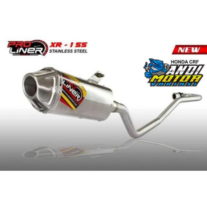 Knalpot Racing ProLiner Pro Liner XR1 SS CRF 150 CRF150 Stainless Original