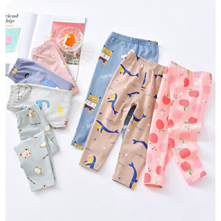 Motif Random Celana Panjang Celana Tidur Anak Dan Bayi Bahan Kaos Katun Sleeping Pants