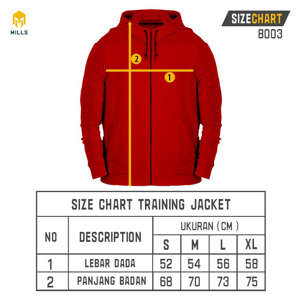 JAKET OLAHRAGA MILLS THUNDER 8003 SPORT JACKET THUNDER MILLS GREY