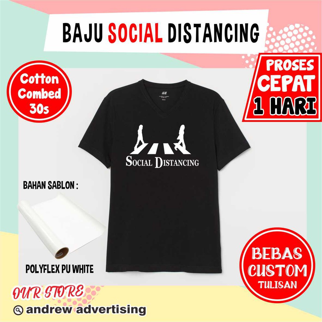 BAJU CUSTOM SOCIAL DISTANCING