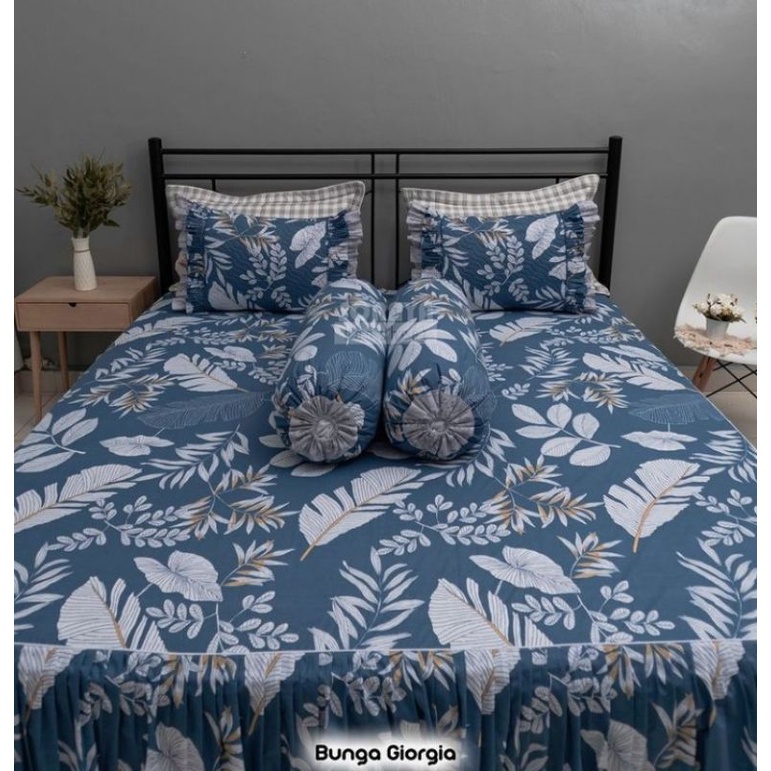 set bedcover rimpel soraya bedsheet