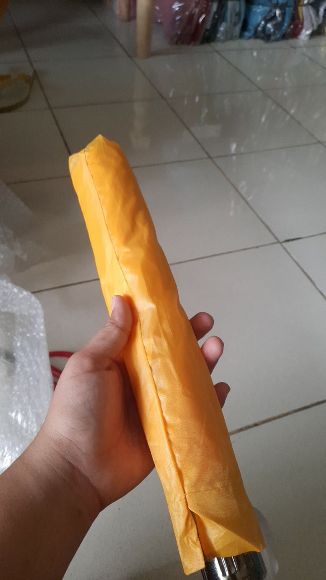 Payung Promosi Lipat 2 Warna Polos Tulang Hitam Merk Sakura 1b1-1b6