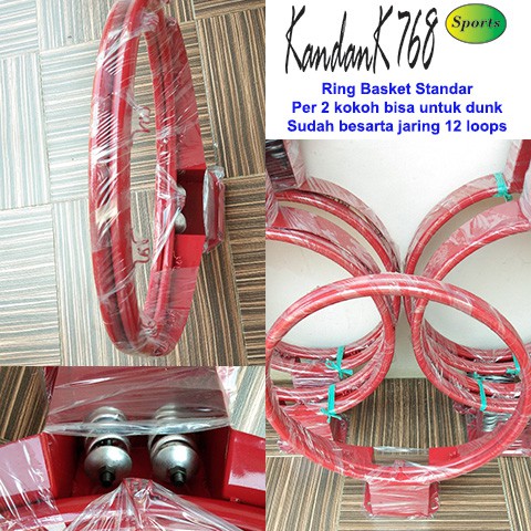 RING BASKET STANDAR FIBA / RING BASKET BAHAN BESI / RING BASKET PER 2