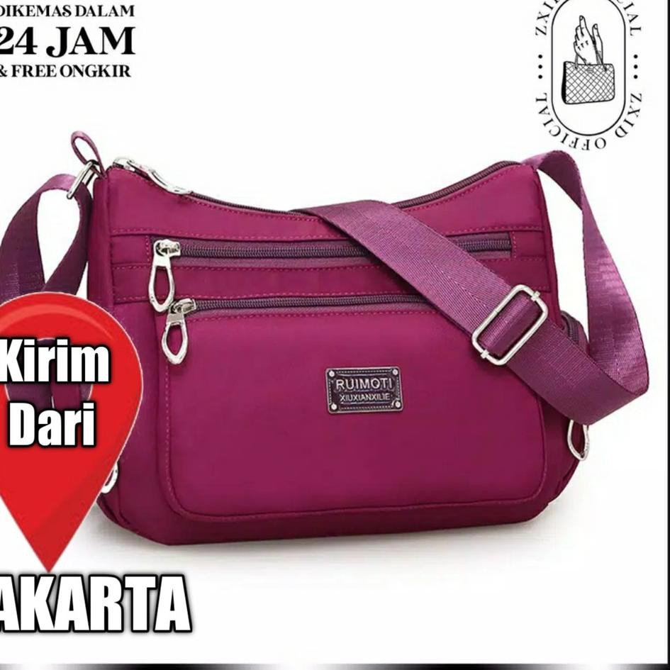 ZXID - Z-004 - 1KG 4 PCS - RRN 032 -  SELEMPANG - ( XIUXIANXILIE ) - TAS WANITA - TAS NILON ANTI AIR