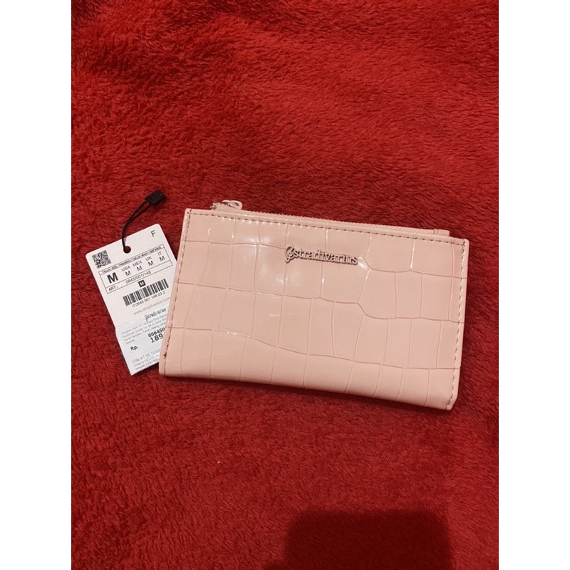 Dompet Stradivarius Croco PINK