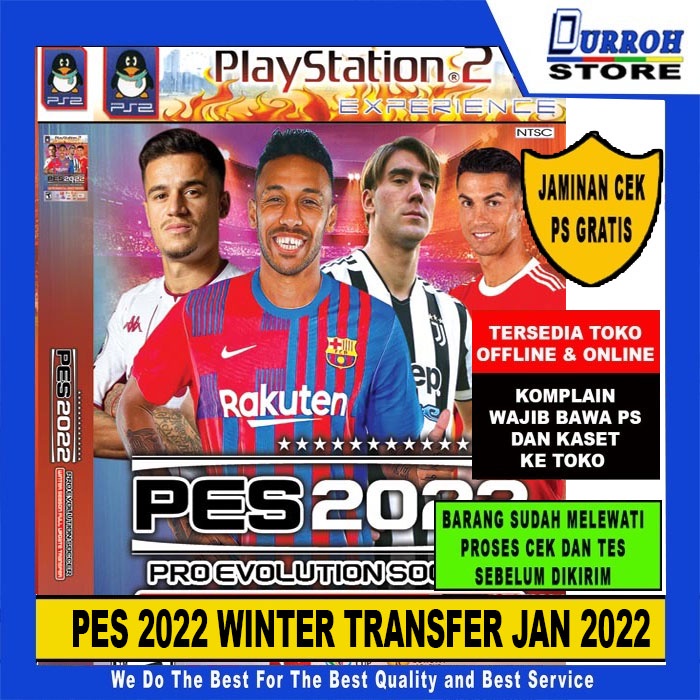 Kaset PS2 PES 2022 Terbaru / New Transfer Januari 2022