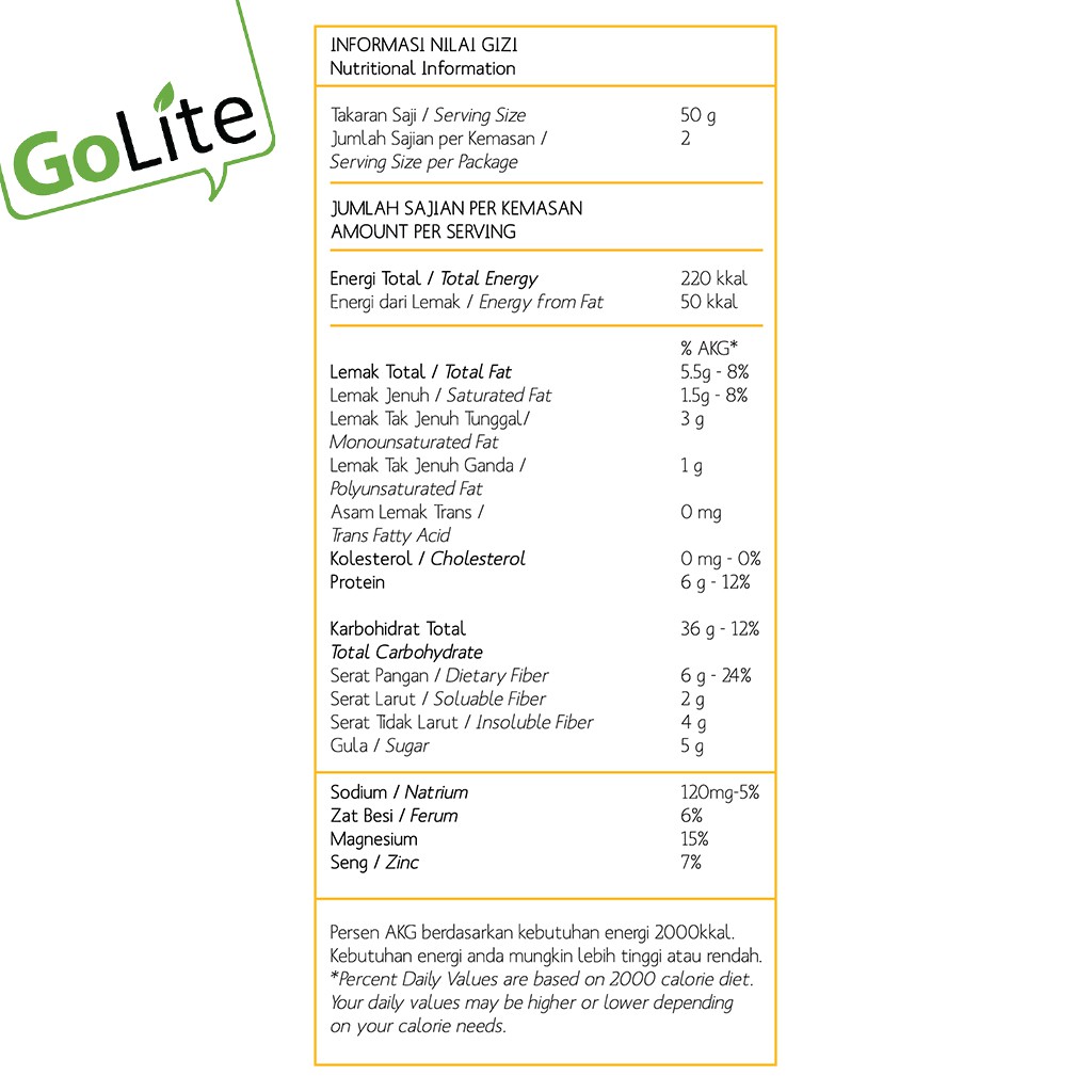 

Granola Golite Savory & Cheesy Toasted Muesli 100G (Triple Pa)