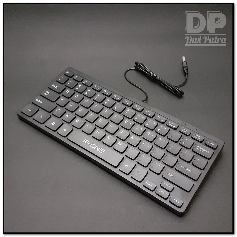 KEYBOARD MINI R-ONE R-1602 USB // R1602 CHOCO OFFICE MULTIMEDIA // LAPTOP PC KOMPUTER ANDROID