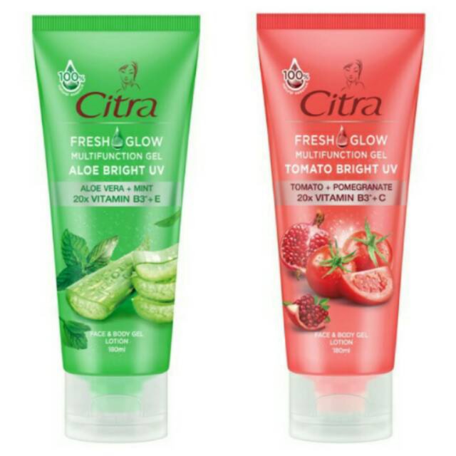 Citra Fresh Glow Multifunction Gel Bright UV 180g Tube