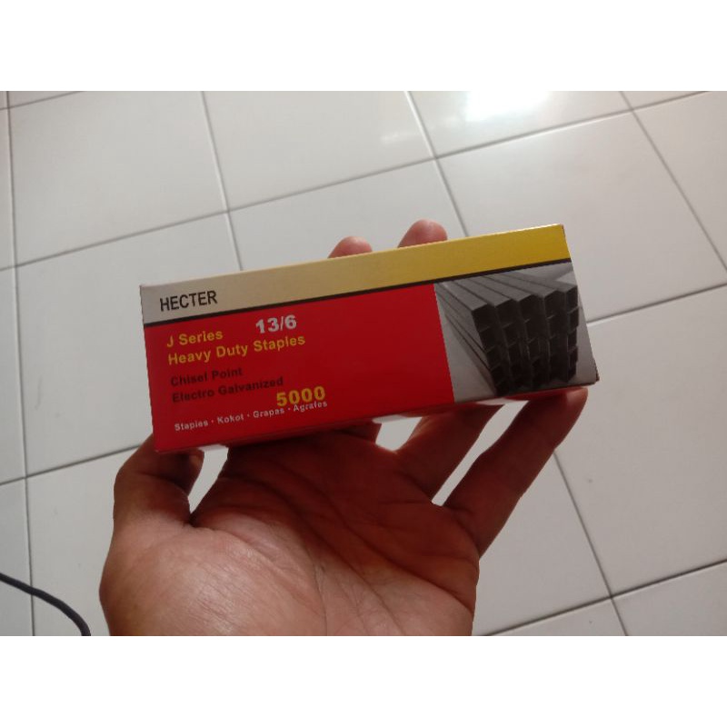 

isi staples stapler strapless hecter tembakan manual 13/6