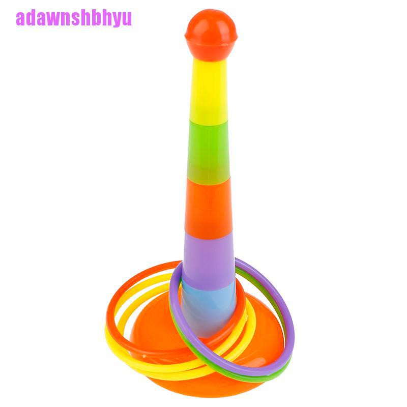 (adawnshbhyu) Mainan Ring Toss Bahan Plastik Untuk Taman / Outdoor