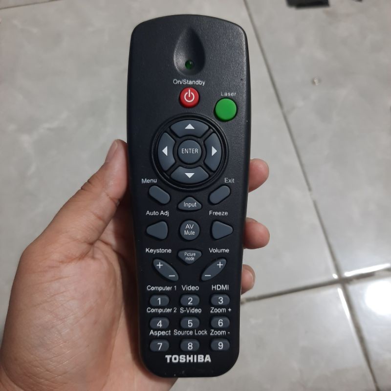 REMOTE REMOT PROYEKTOR PROJECTOR TOSHIBA 60825 ORIGINAL ASLI