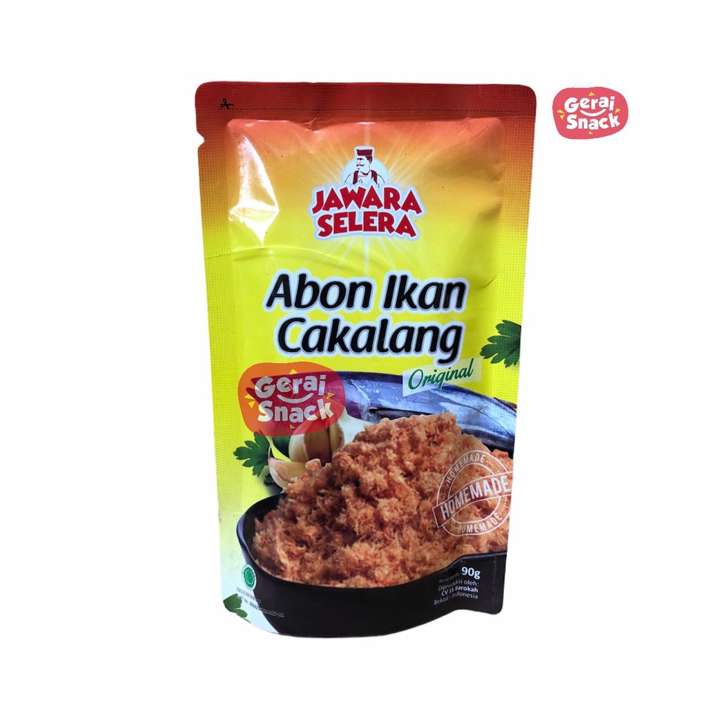 Abon Ikan Cakalang Jawara Selera Rasa Original Home Made (90gr)