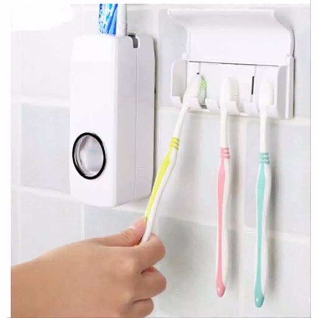 Dispenser Odol / Dispenser Sikat gigi / Tempat odol sikat gigi kamar mandi