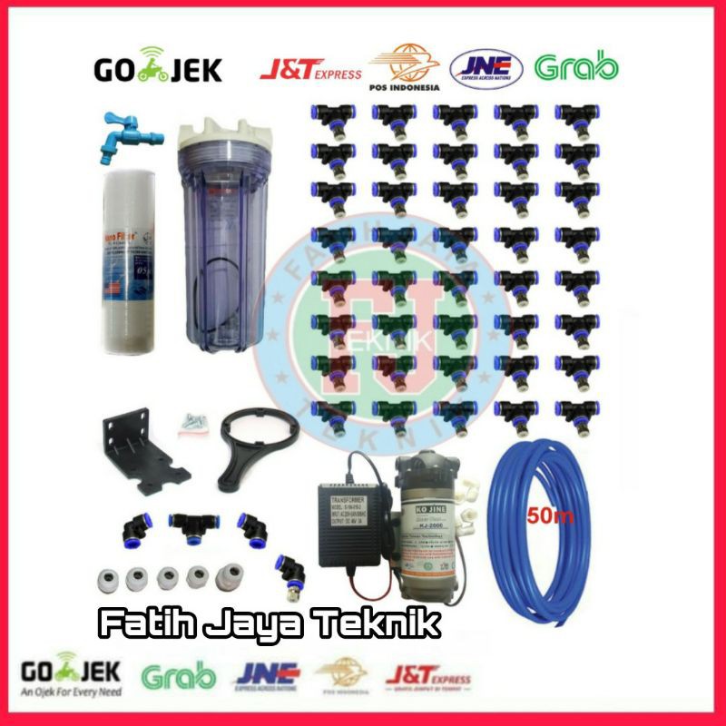 Mesin Embun Kabut Tanaman 40 Titik Mist Nozzle Embun Pengkabutan