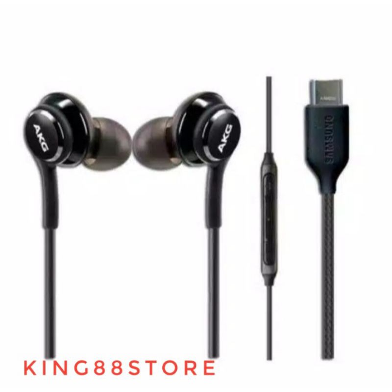 HEADSET HEANSFREE EARPHONE SAMSUNG ORIGINAL 100% AKG NOTE 10+ TYPE C