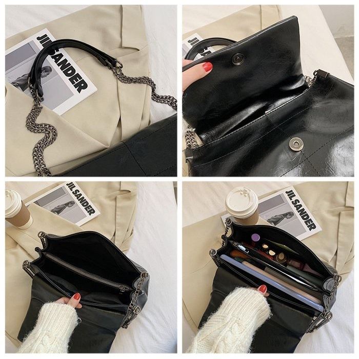 BJ15755 - BEIGE/BLACK/BROWN - TAS BAHU SLEMPANG SHOULDERBAG TALI RANTAI IMPORT TAS WANITA FASHION IMPORT MODIS ELEGAN TERMURAH TERLARIS TERBARU BAGSTORE JAKARTA TAS BATAM JT71749 LT1896 BQ3114 CR7632 EL5755