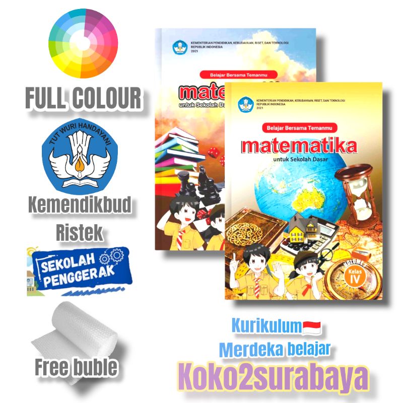 Download Buku Matematika Belajar Bersama Temanmu Sd Kelas 4 Volume 1 Dan Volume 2 Kurikulum 