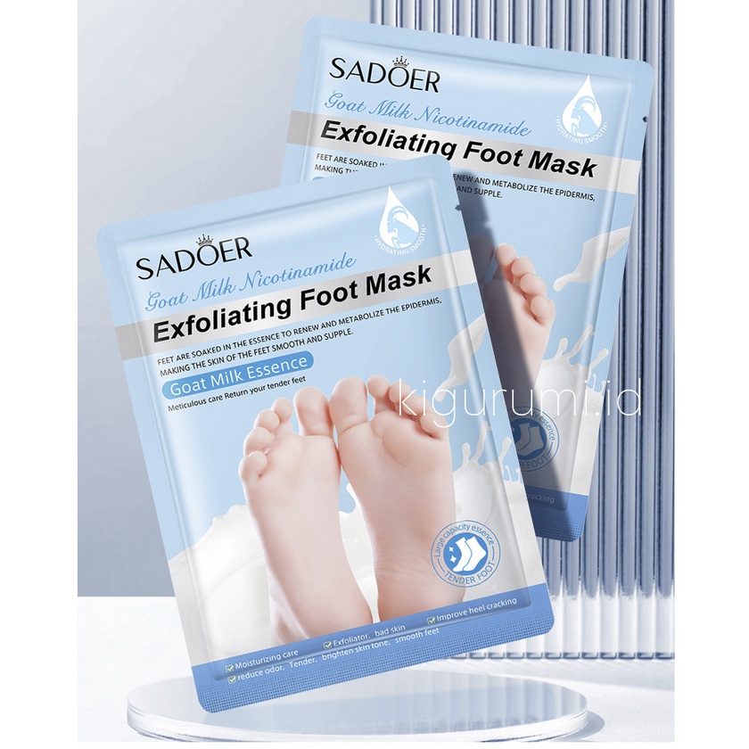 SADOER Masker Kaki Lavender Foot Mask Exfoliating Kelupas Kulit Mati EM030