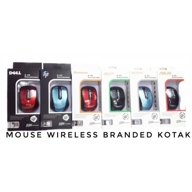 MOUSE WIRELESS BRANDED LAPTOP MURAH GRATIS BATERAI