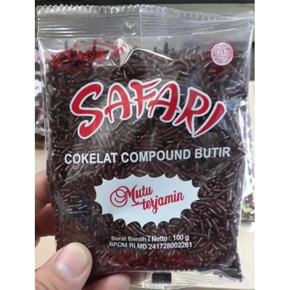 

Meises Safari coklat polos 100 Gram