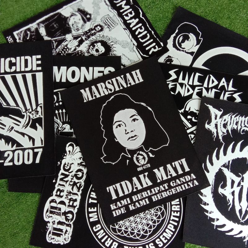 Backpatch Sablon/Patch Punggung Suicidal Ramones Marsinah/Emblem Belakang Jaket