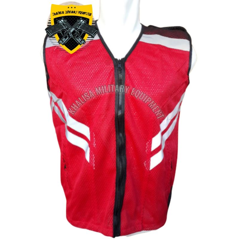 Rompi Safey,Rompi Proyek,Rompi Merah,Rompi K3 Merah,Rompi Jaring