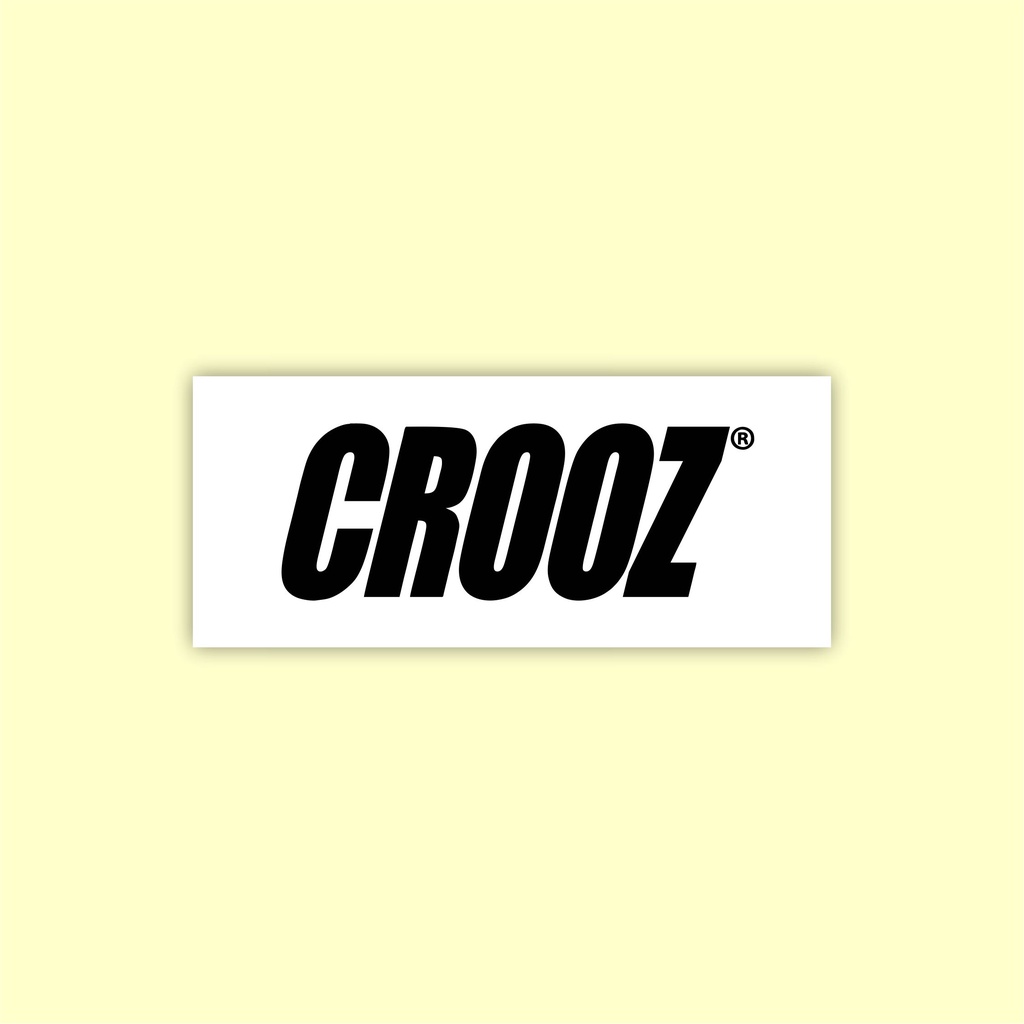 

stiker brand distro crooz bahan graftac anti air