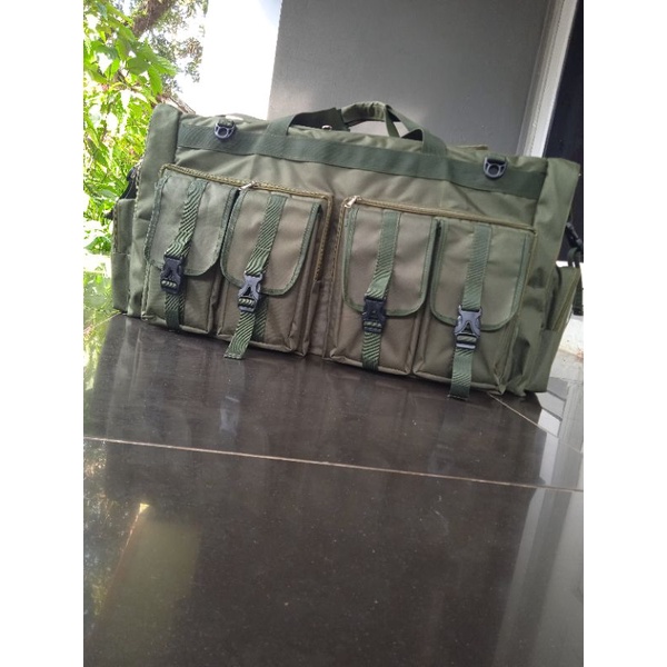 Tas Ransel TNI POLRI Tas Ransel Jumbo 3in1 Ukuran 38x35x60cm