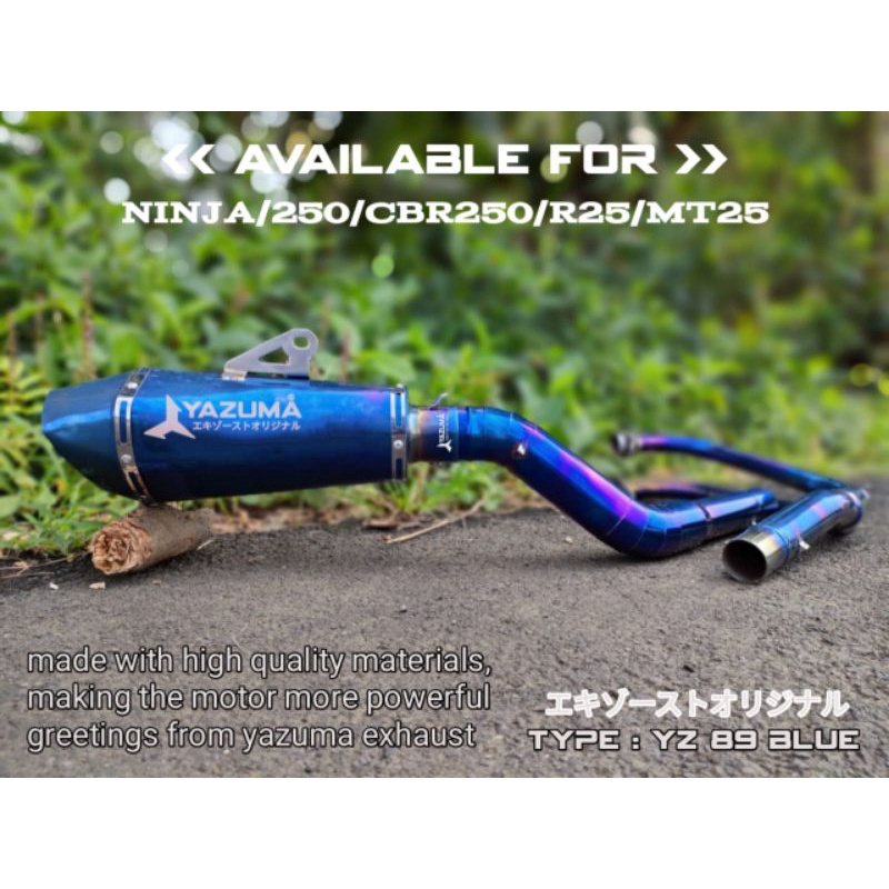 knalpot racing original YAZUMA knalpot racing ninja250 cbr250 r25 mt25