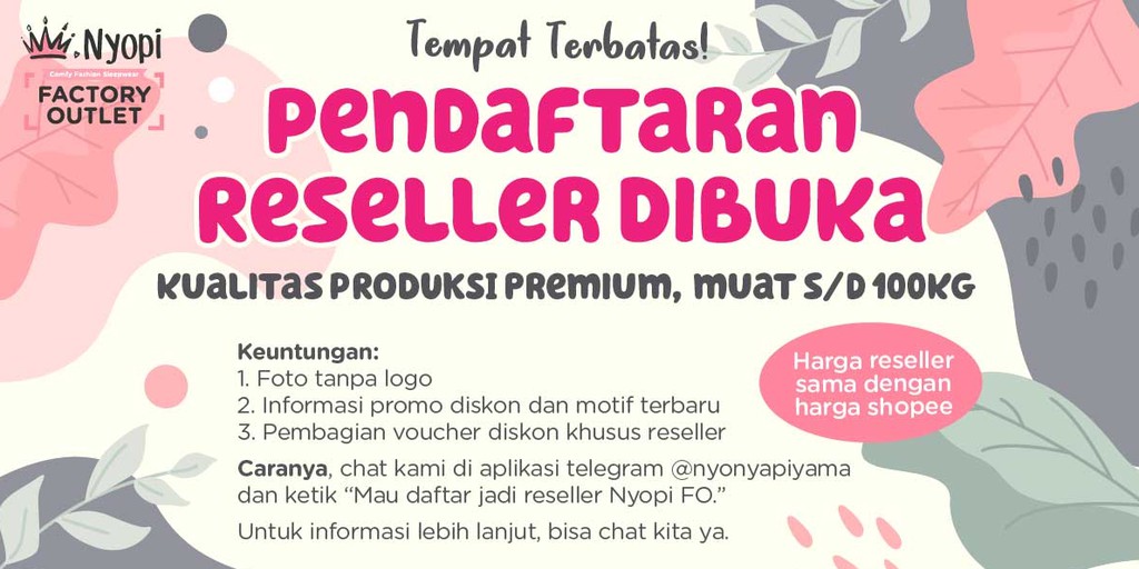 Toko Online Nyonya Piyama Factory Outlet Shopee Indonesia