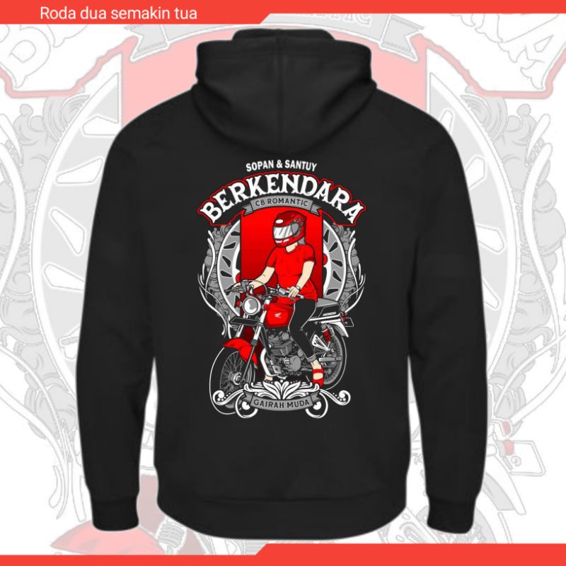 Jaket Hoodie Honda CB100 Cb Herex Classic Custom