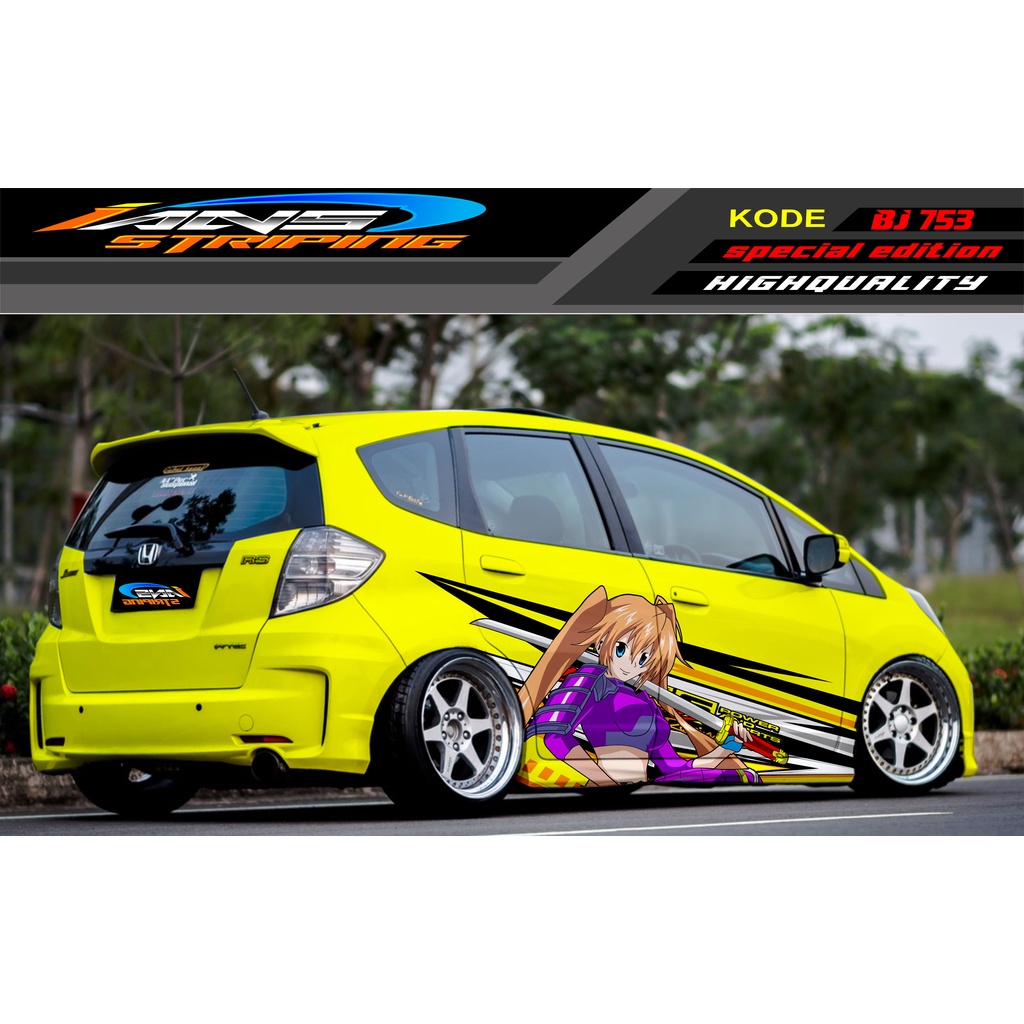 VARIASI STICKER MOBIL HONDA BRIO AGYA JAZZ AVANZA YARIS / DECAL STICKER MOBIL JAZZ / STIKER MOBIL